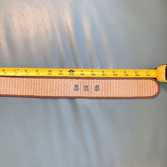 Max Mara Diretta Raffia & Leather Belt - Picture 8 of 9